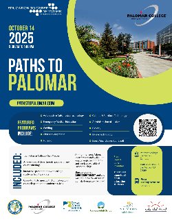 Paths to Palomar Oct 14th 9am-1pm